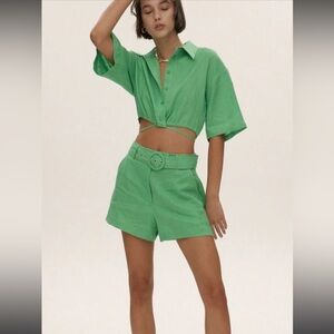 Ownley green blouse